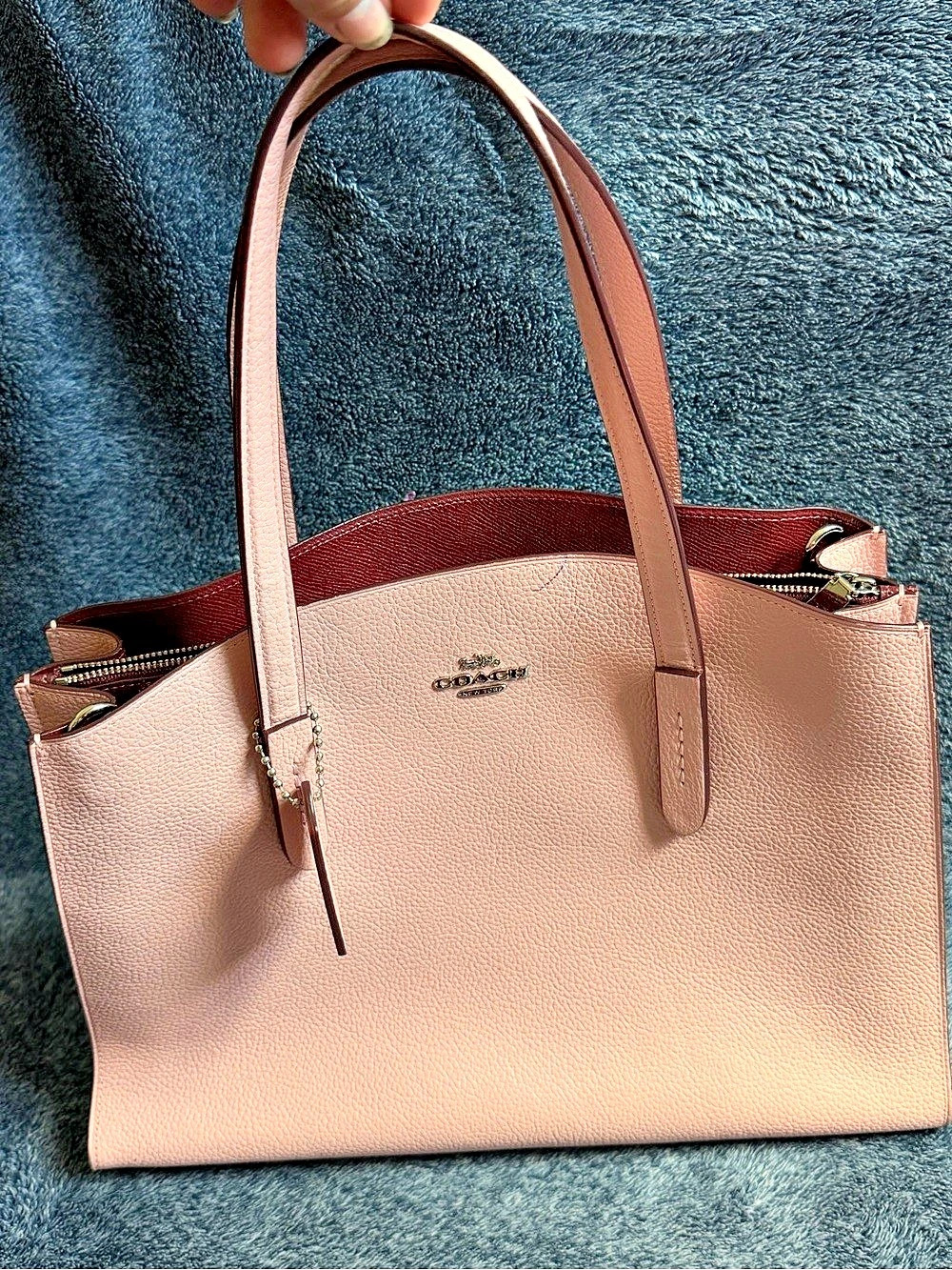 Coach Rogue Tote Pink & Red